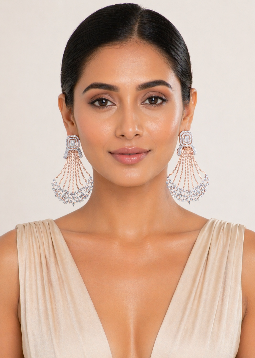 Rose Celestine Cascade Earrings...