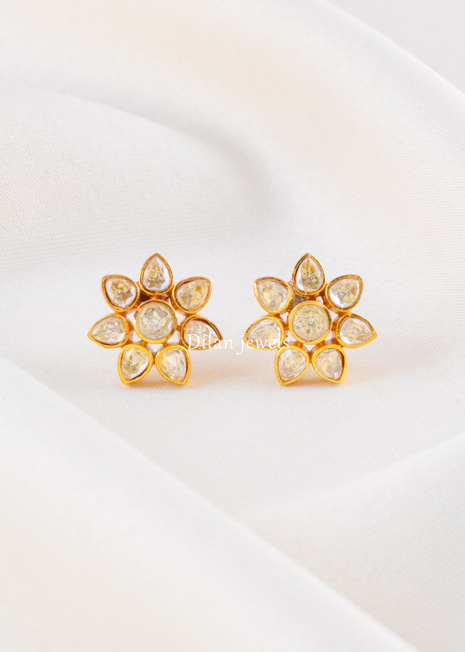 Sunflare Bloom Studs (Yellow Gold) EAR002532