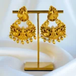 Temple Chandbali Earrings (Antique Gold) EAR001419