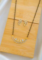 AD Mangalsutra Set (Yellow Gold) MANG01526