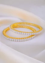 Dazzle Bloom 20-Pointer Bangles (Yellow Gold) BAN000212 - Image 3