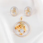 Divine Krishna Sparkle Pendant Set (Yellow Gold) PSET02596