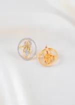 Divine Krishna Sparkle Pendant Set (Yellow Gold) PSET02596 - Image 3