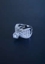 Elevated Solitaire Band (Silver) RING01213 - Image 2