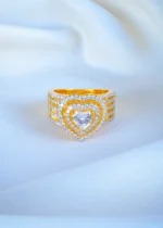 Heart Solitaire 1ct. Band Ring (Yellow Gold) RING01220