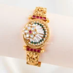 Meher Floral Bracelet  (Antique Gold) BRA002636