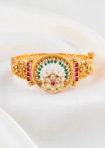 Meher Floral Bracelet  (Antique Gold) BRA002636 - Image 2