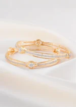 Swarina Diamond Bangle (Yellow Gold) BAN002571 - Image 3
