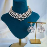 Traditional Tayaani Kundan Necklace Set (Yellow Gold) NEC000992