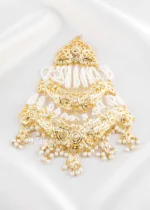 White Gold Plated Jadau Passa- ACC002769