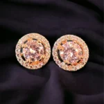 1 carat Solitaire Screw-back Studs (Rose-Gold) EAR000094