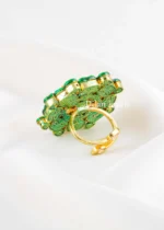 Gold Plated Kundan Ring- RING02937 - Image 4