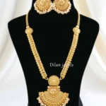 Gold Plated Traditional Necklace Set- NEC002958