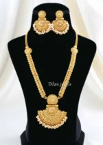 Gold Plated Traditional Necklace Set- NEC002958