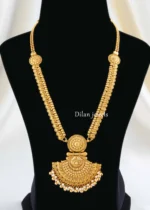 Gold Plated Traditional Necklace Set- NEC002958 - Image 3