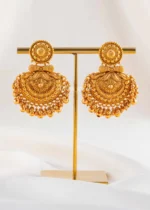 Gold Plated Traditional Necklace Set- NEC002959 - Image 4
