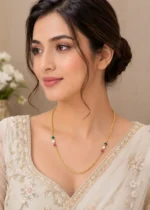 Multi Color Gold Plated Chain- CHAIN2931 - Image 2