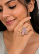 Multi Color Victorian Finish Diamond Ring- RING02939 - Image 2