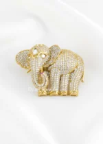 Pink Victorian Finish Diamond Brooch- BRO002947