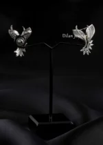 Silver Plated Diamond Earrings- EAR002969 - Image 4