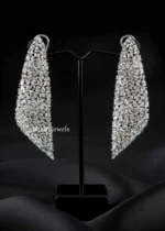 Silver Plated Diamond Earrings- EAR002972