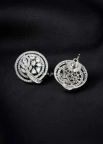 Silver Plated Diamond Pendant Set- PSET02964 - Image 4