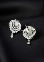 Silver Plated Diamond Pendant Set- PSET02965 - Image 4