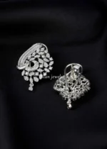 Silver Plated Diamond Pendant Set- PSET02967 - Image 4