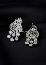 Silver Plated Diamond Pendant Set- PSET02968 - Image 4