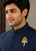 Victorian Finish Diamond, Kundan Brooch- BRO002944 - Image 2
