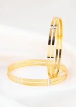 Gold Plated Bangles- BAN003211 - Image 3