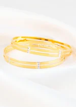 Gold Plated Bangles- BAN003211 - Image 4