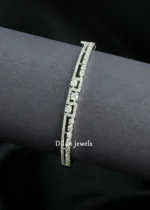 Silver Finish Diamond Bracelet- BRA003149
