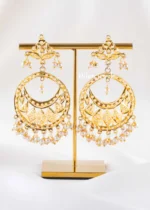 Yellow Gold Finish Jadau Necklace Set- NEC003170 - Image 4