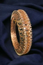 Diamond Dust 10 Pointer Bangles (Rose Gold) BAN000377 - Image 2