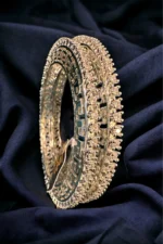 10 Pointer Pachheli Bangle (White-Gold) BAN000378 - Image 3