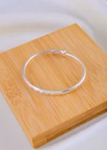 100% Love Baby Bangle (Silver) BABY01864 - Image 2