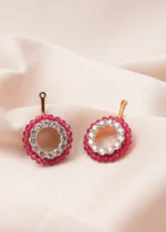 2 in 1 Solitaire & Ruby Earrings (Yellow Gold) EAR000772 - Image 3