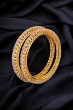 Dazzle Bloom 20-Pointer Bangles (Yellow Gold) BAN000212 - Image 4