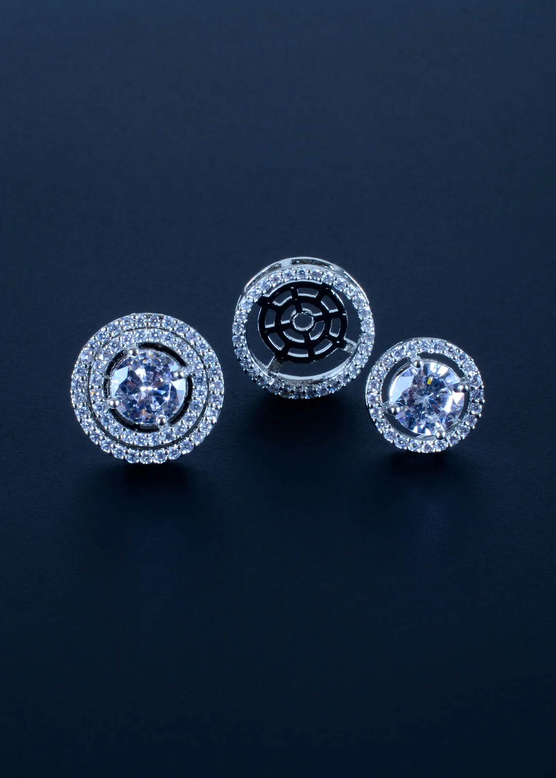 2in1-Removable-Double-Jacket-Studs-Silver-EAR001409a 2in1 Removable Double Jacket Studs (Silver) EAR001409 - Image 1