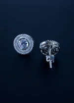 2in1 Removable Double Jacket Studs (Silver) EAR001409 - Image 3
