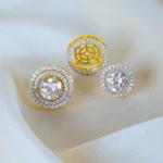 2in1 Removable Double Jacket Studs (Yellow Gold) EAR001408