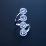 4 Solitaire Cocktail Ring (Silver) RING01217