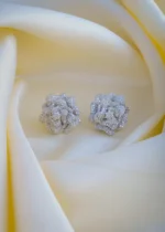 4in1 Rose Earrings (Silver) EAR000914 - Image 2