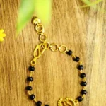 925 Silver Baby Feet Single Nazariya Bracelet (golden)