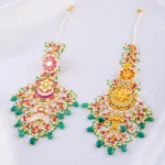 925 Silver Matsya Chandbali ( Yellow Gold) EAR002273