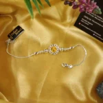 925 Silver Om Rakhi Bracelet (Yellow) RAK000049 - Image 3