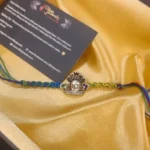 925 Silver Shiva Rudraksh Thread Rakhi (Antique Silver) RAK002854