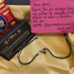 925 Silver Trishul Rudraksh Rakhi - Image 2