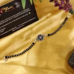 925 Silver Unisex Nazariya Rakhi/ Bracelet (Emerald- Ruby Flower) - Image 2